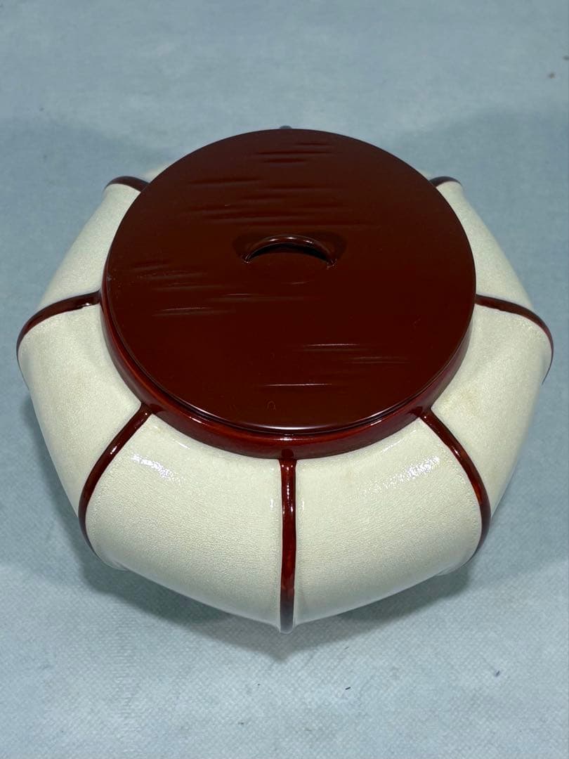 西尾瑞豊造　ぼんぼり水指　美品　共箱　茶道具　送料込