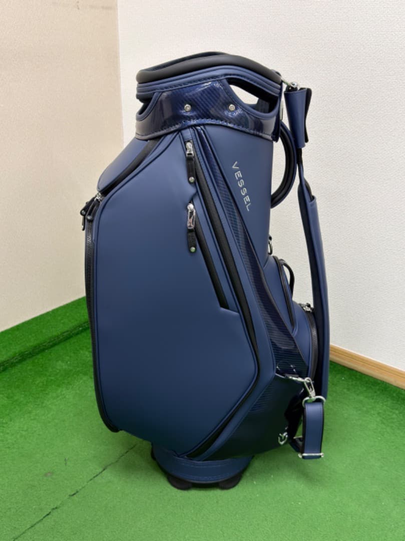 ゴルフバッグ・キャディバッグ VESSEL PRIME MINI Staff Carbon Navy