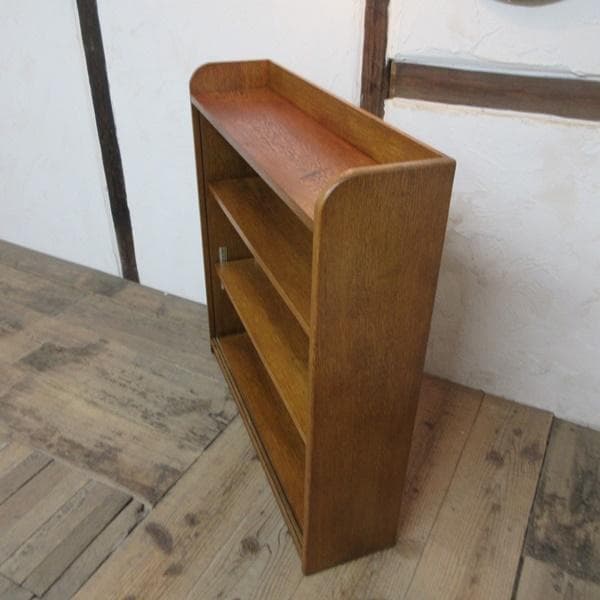 イギリス製 アンティーク 家具 ブックケース 本棚 書棚 ガラス戸 6158e