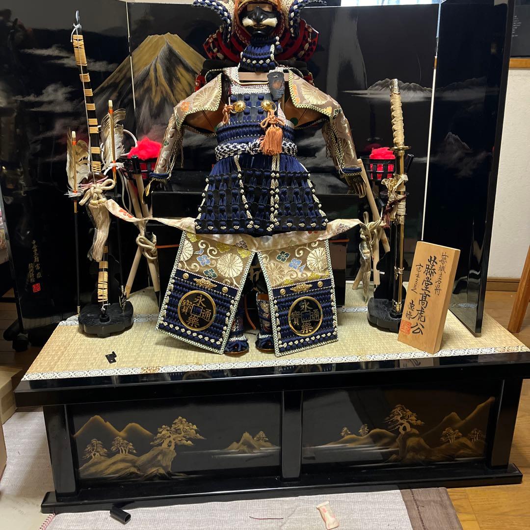 藤堂高虎の鎧兜　甲冑５０万　本物ヴインテージ