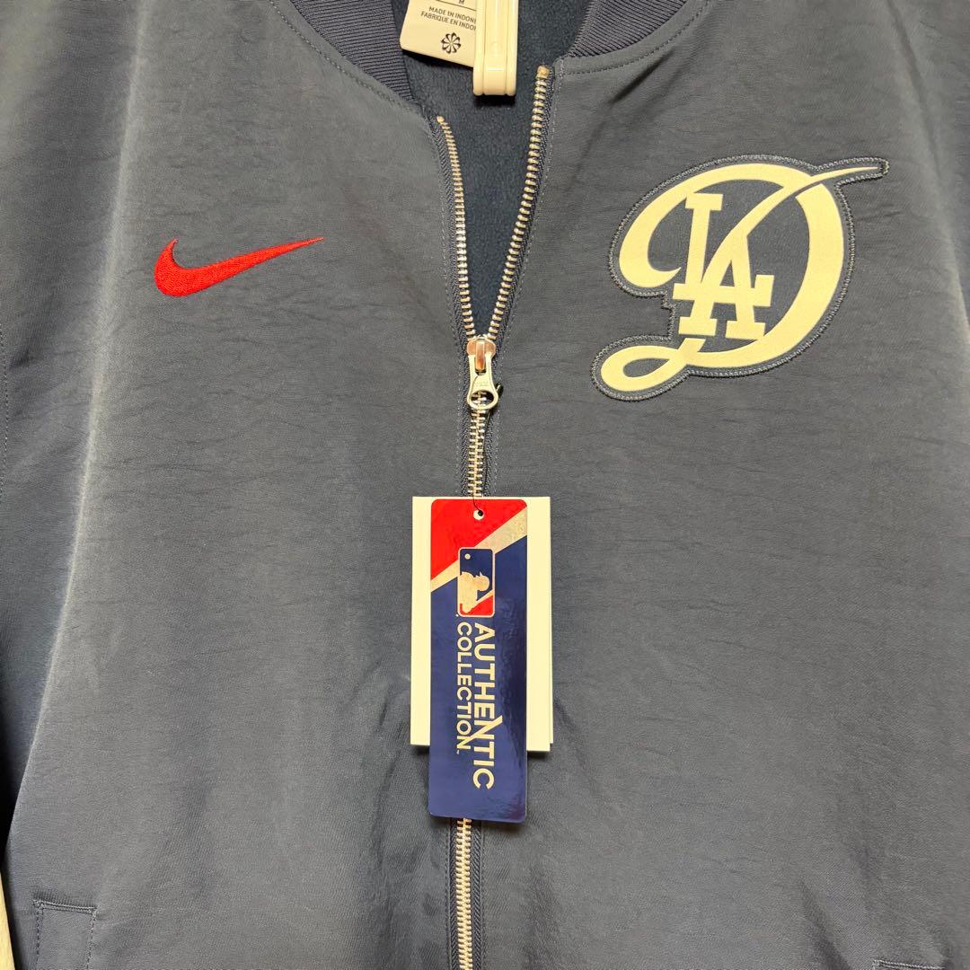 Nike MLB LAドジャース　シティコネクト　ブルゾン　スタジャン　Mサイズ