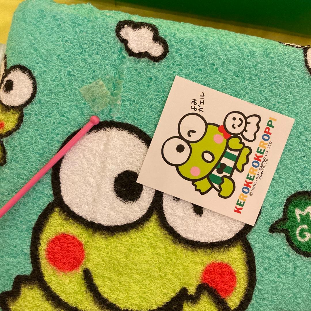 新品‼️✳️１９９１年けろけろけろっぴ　バスタオル➕おしぼりタオル 2枚✳️3枚セット