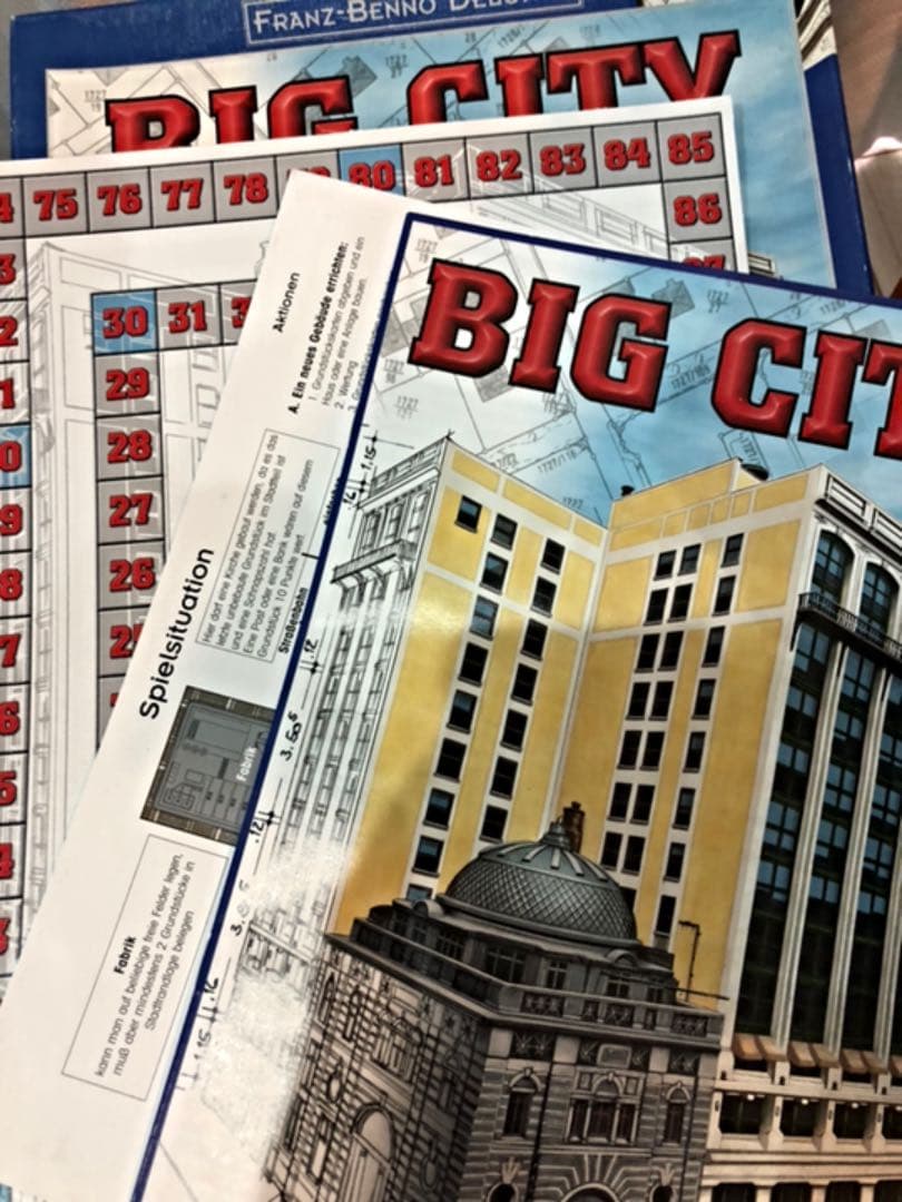 名作 ビッグシティ 海外ボードゲーム シムシティ 絶版 廃盤