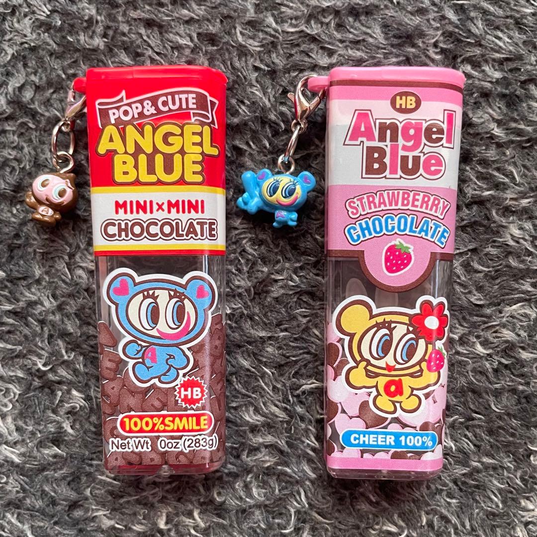 激レア！エンジェルブルー☆チョコベビー風シャー芯ケースセット