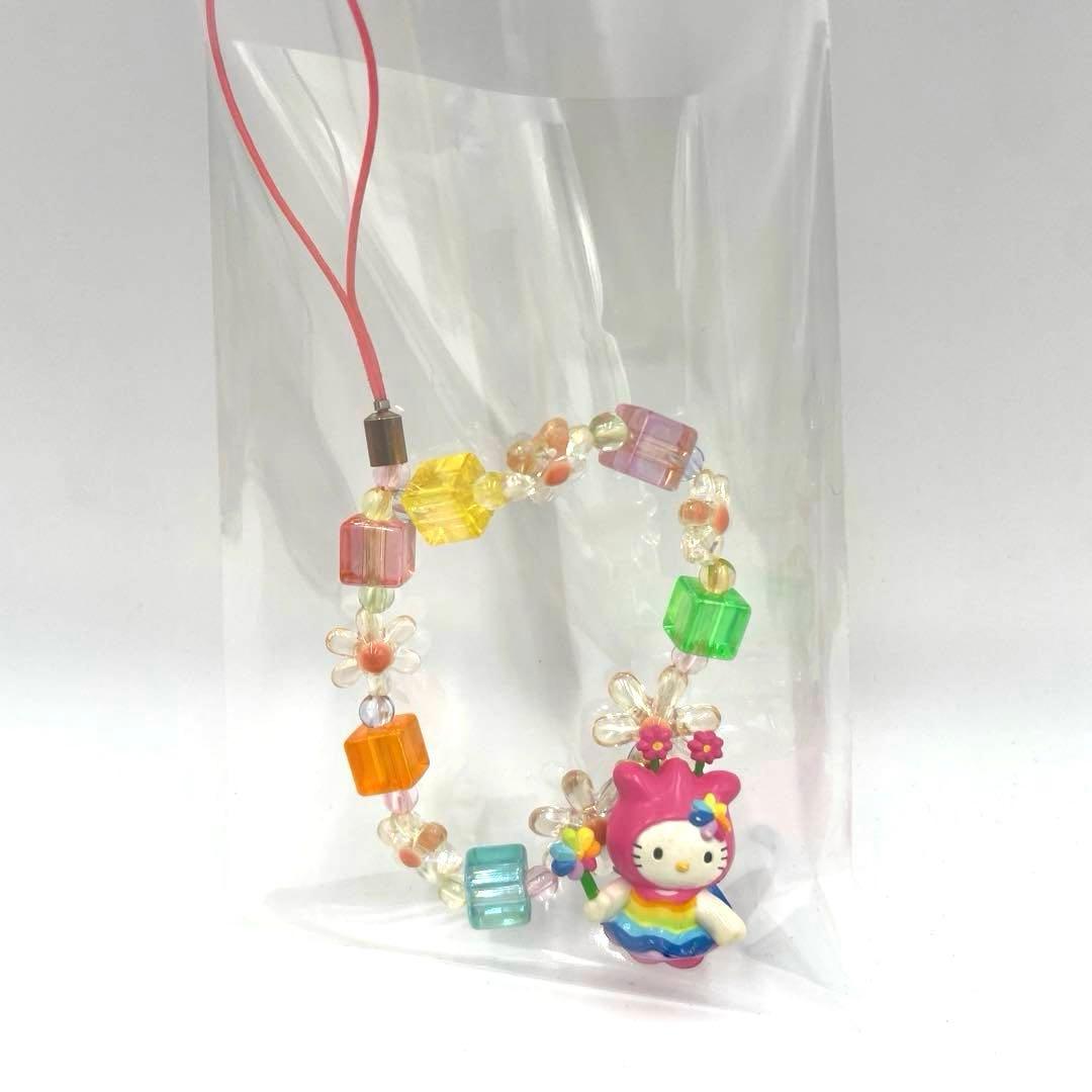 希少‼️激レア‼️レインボー　ハローキティ　フェアリー　ストラップ　虹　妖精　レア