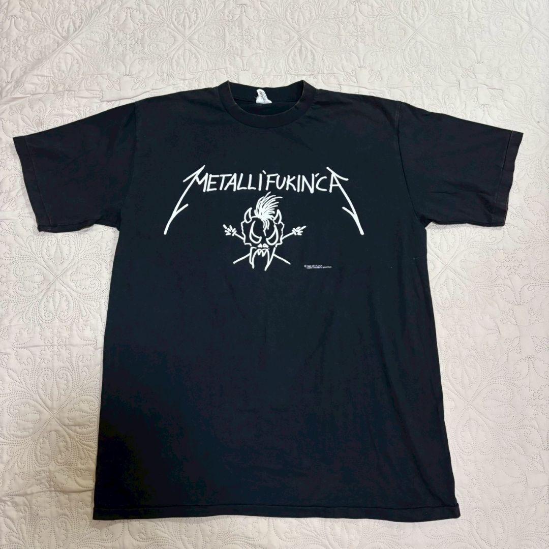 LLİFUKINCA Tシャツ メタリカ 90 ヴィンテージ バンドT