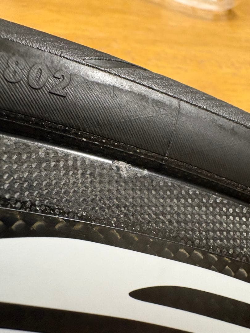 スーパーチームカーボンホイール赤白38m