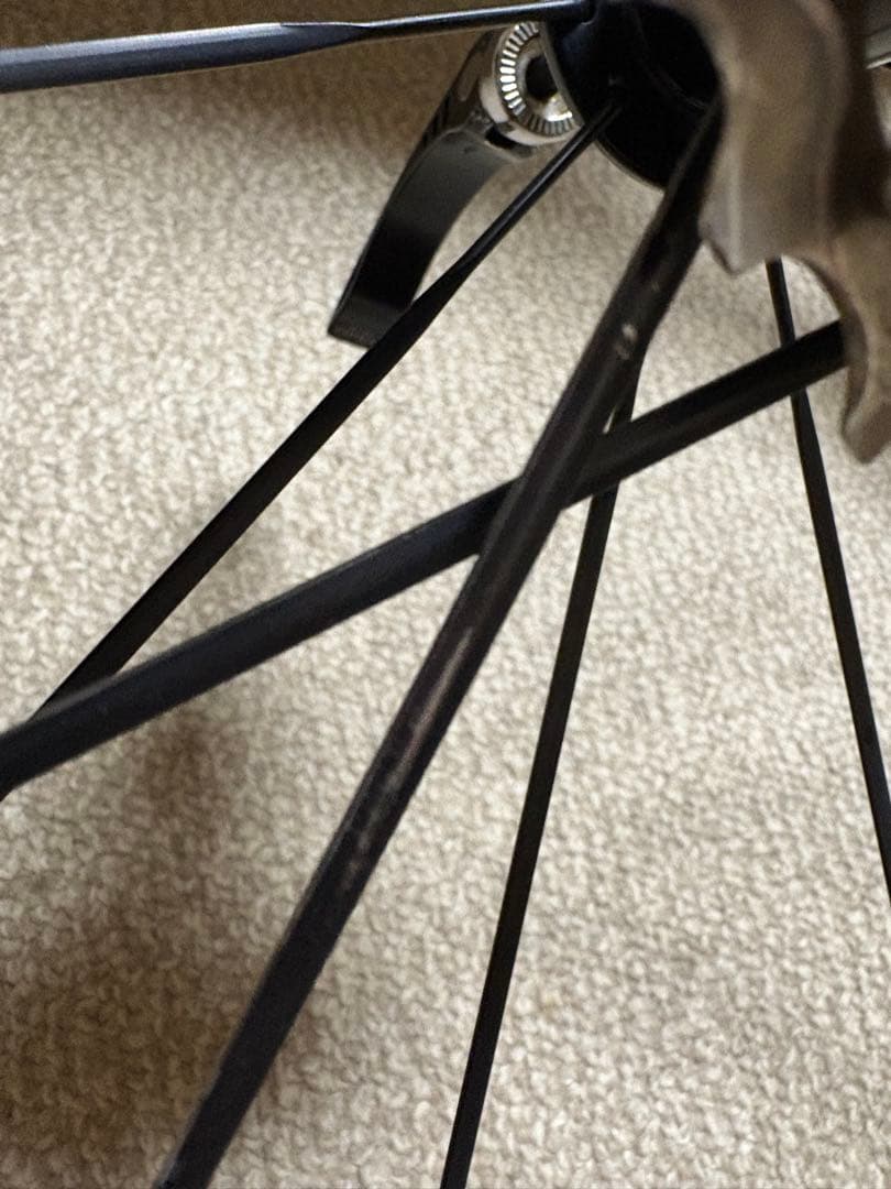 スーパーチームカーボンホイール赤白38m