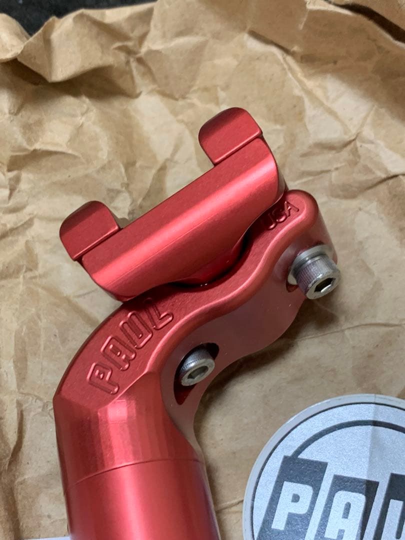 希少！paul シートポスト 27.2mm red！