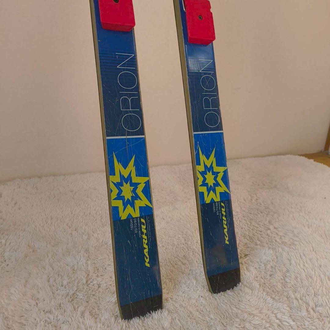KARHU BCスキー 160cm 赤ライン ウロコ付き テレマーク