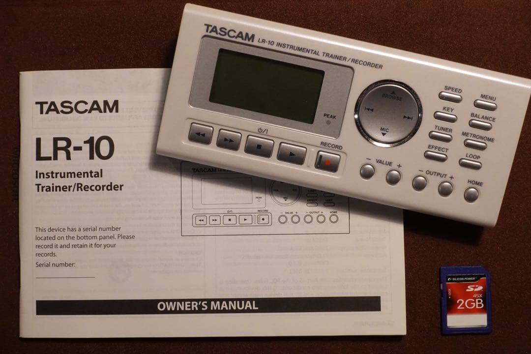 TASCAM LR-10 タスカム　楽器用トレーナー　PCMレコーダー