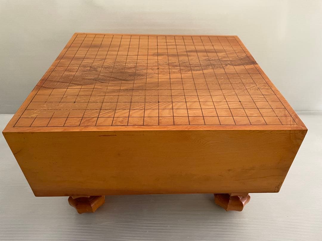 囲碁盤 碁盤 本榧 厚さ15.4cmへそ 脚付き