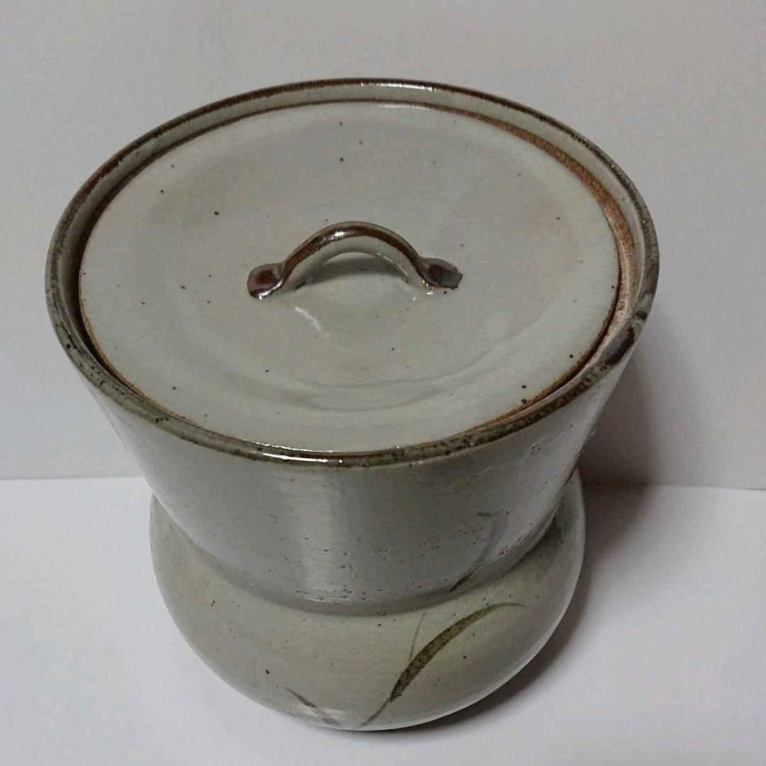 茶道具  水指  あんこう形  絵 唐津  利左衛門窯