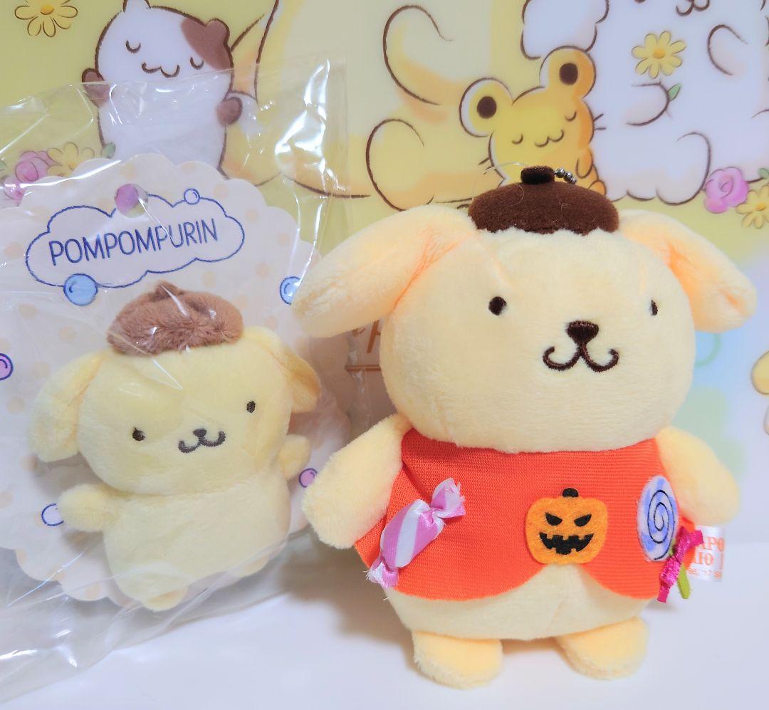 ポムポムプリン　ぬいぐるみ　マスコット　バッジ