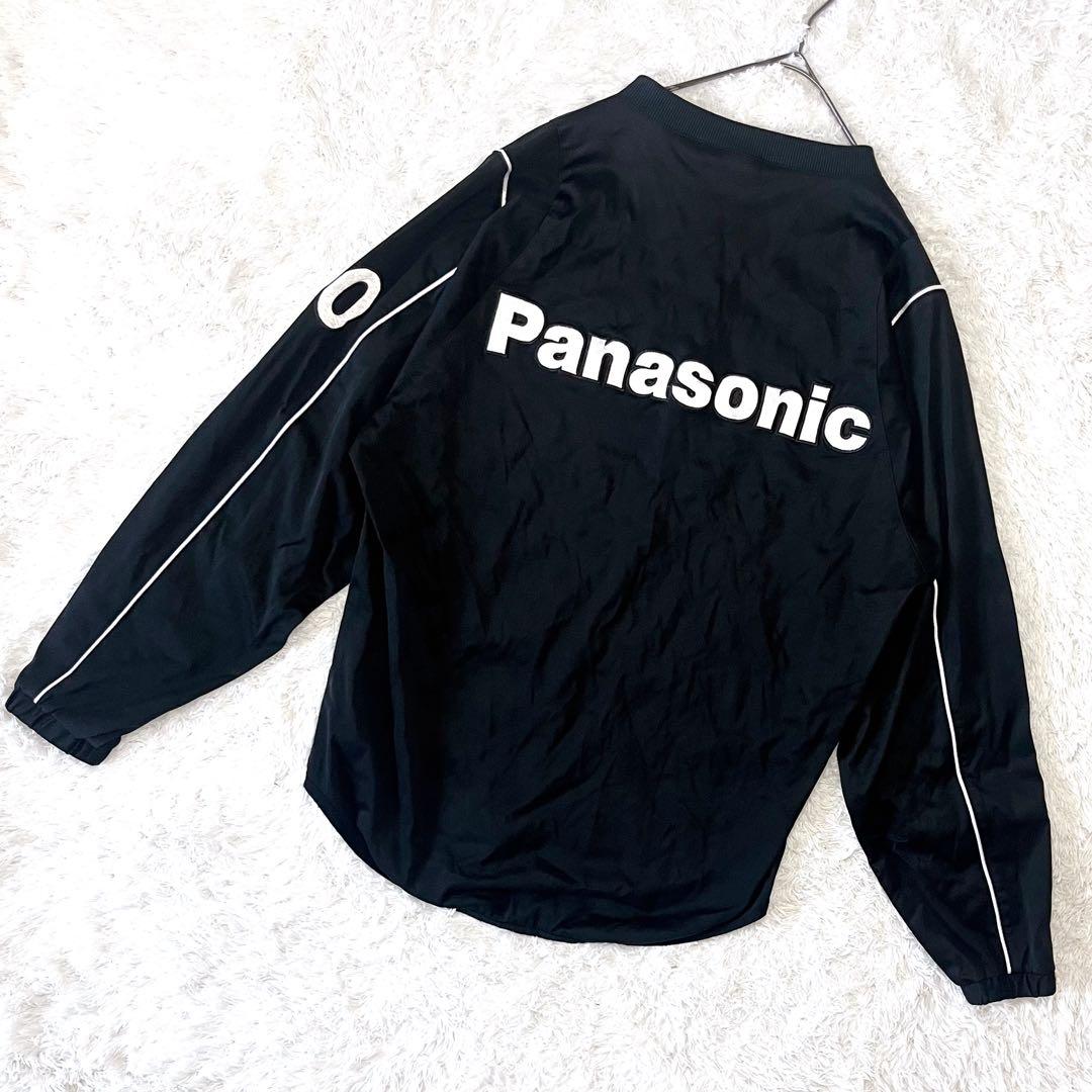 デサント パナソニックパンサーズ ピステ 刺繍ワッペン ブラック L