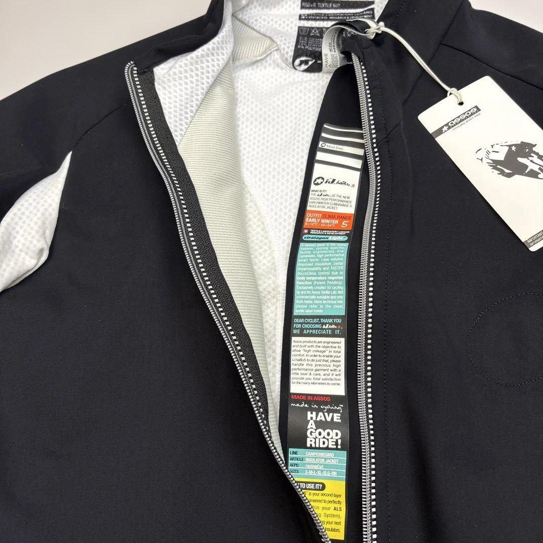 【新品】アソス　サイクルジャケット ブラック/ホワイト