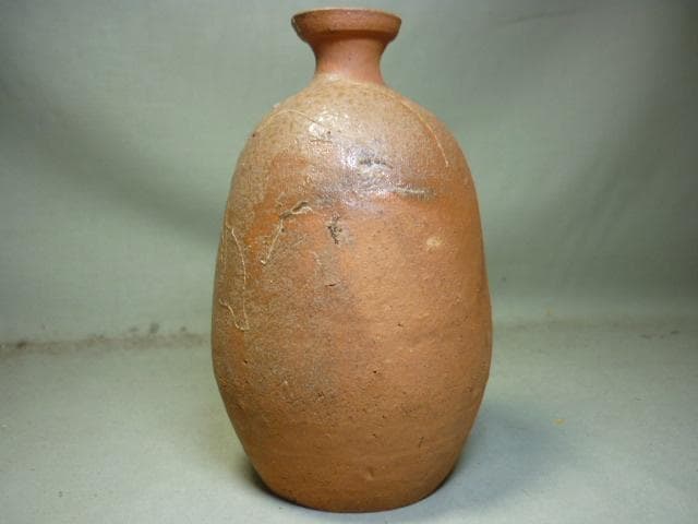 岡山県無形文化財　森陶岳　徳利　共箱　備前焼　伊部　寒風大窯