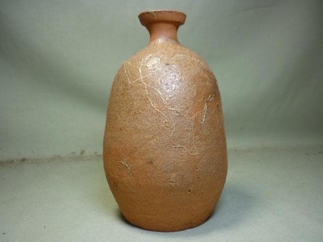 岡山県無形文化財　森陶岳　徳利　共箱　備前焼　伊部　寒風大窯