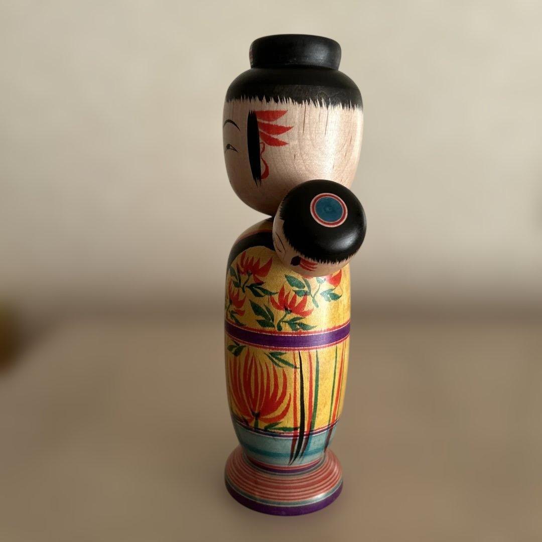 鈴木征一工人 【ガラ入り子守り】 こけし