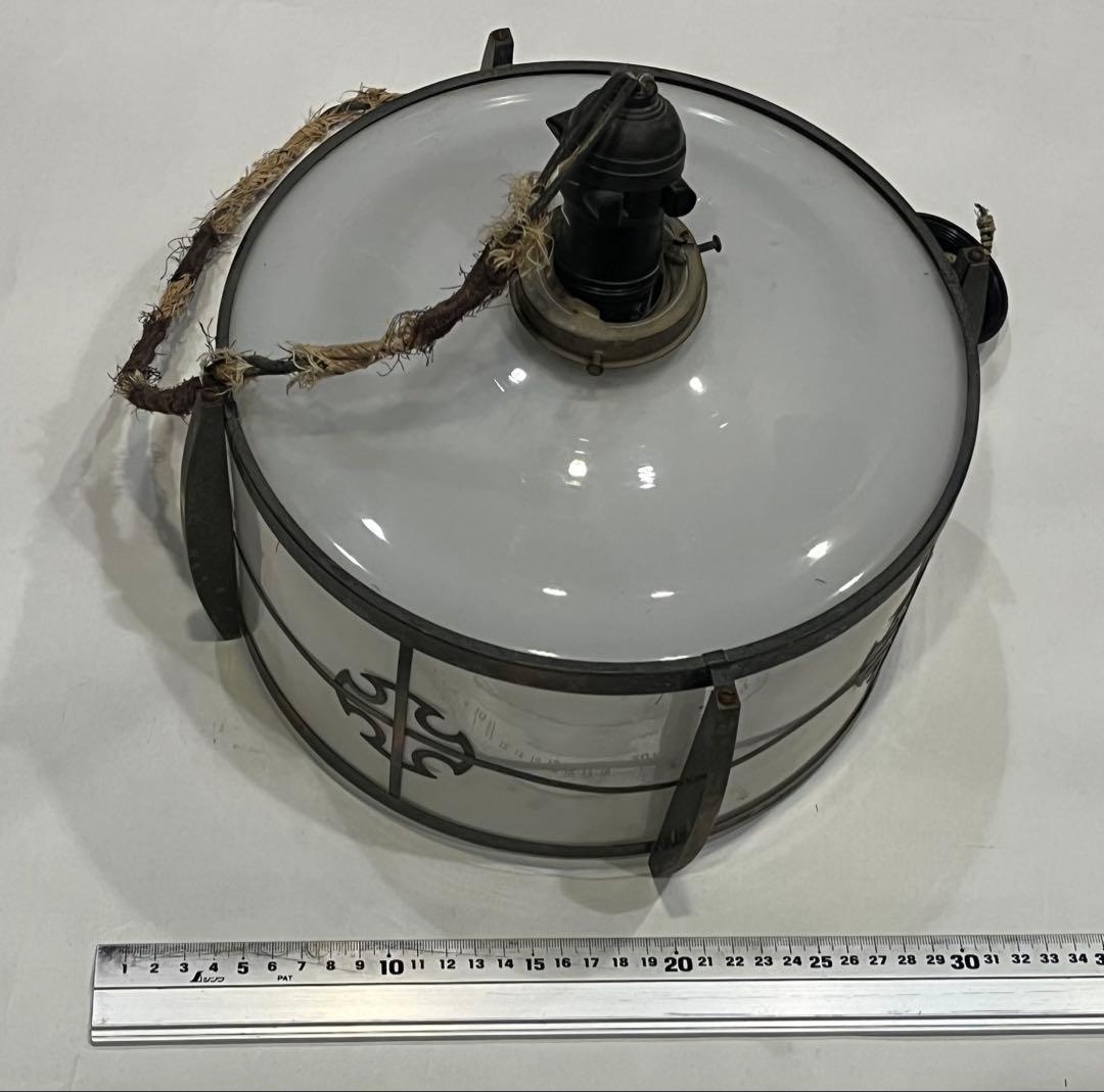 \"希少\" 電笠　シェード　ミルクガラス