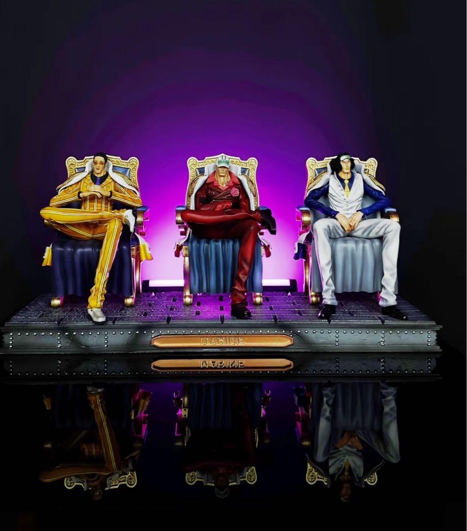 ワンピース 海軍本部三大将 赤犬 青雉 黄猿 頂上戦争フィギュア ガレージキット