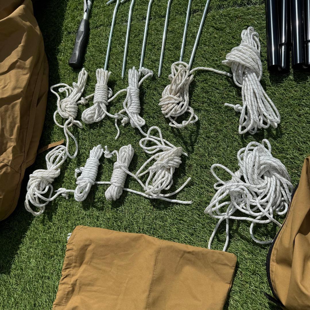 美品 WAQ ヘキサタープTC Lサイズ ポール付き