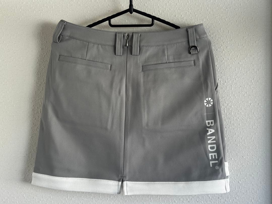BANDEL PIPING HEM SKIRT グレー
