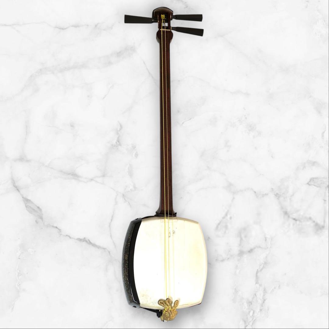 津軽三味線 太棹 東さわり 綾杉 胴 和楽器 撥 ハードケース付き