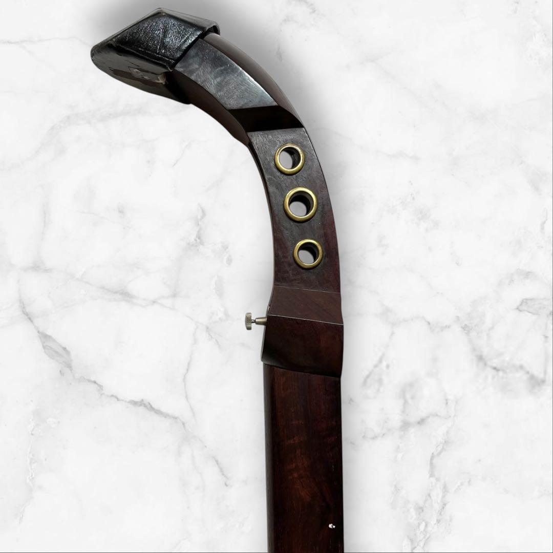 津軽三味線 太棹 東さわり 綾杉 胴 和楽器 撥 ハードケース付き