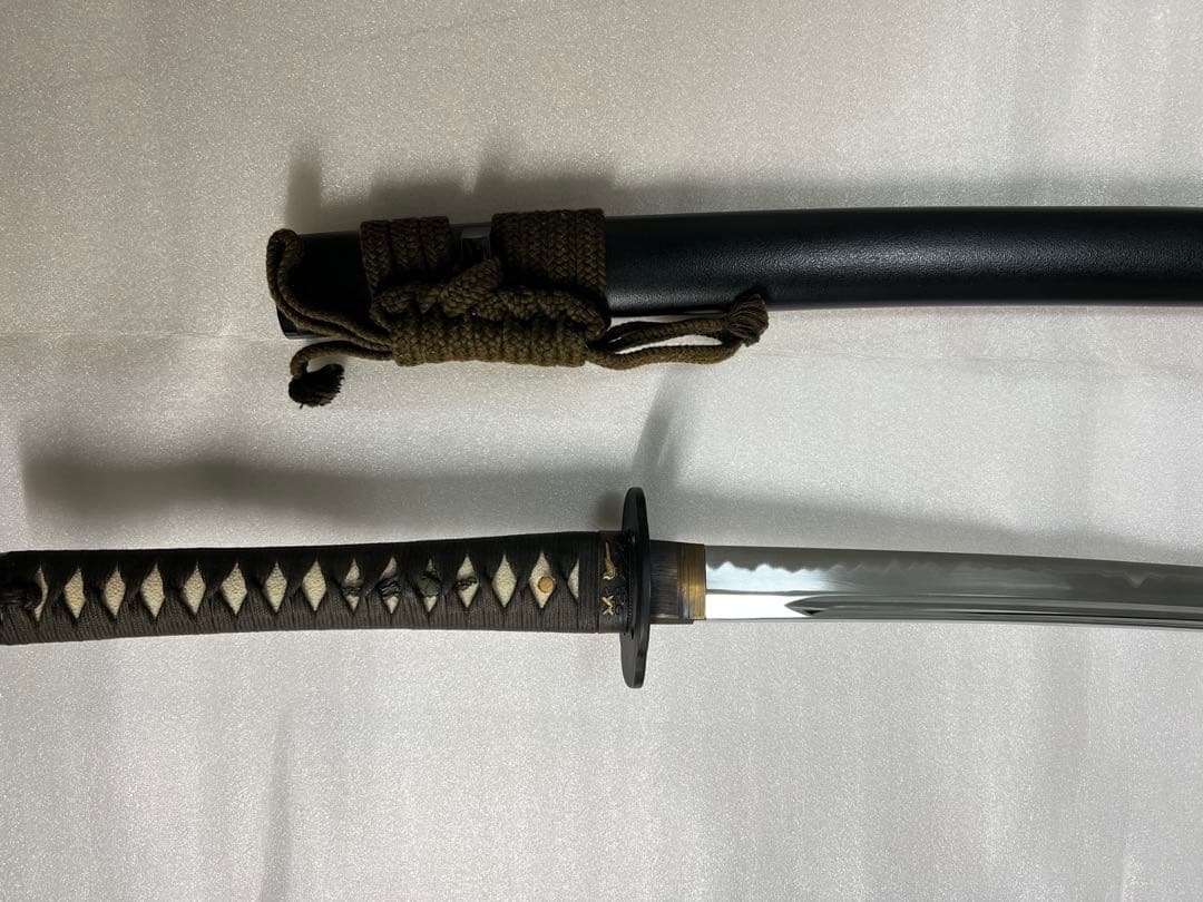 黒の鞘の刀 約100cm 模造刀　勢州　藤原朝臣　村正