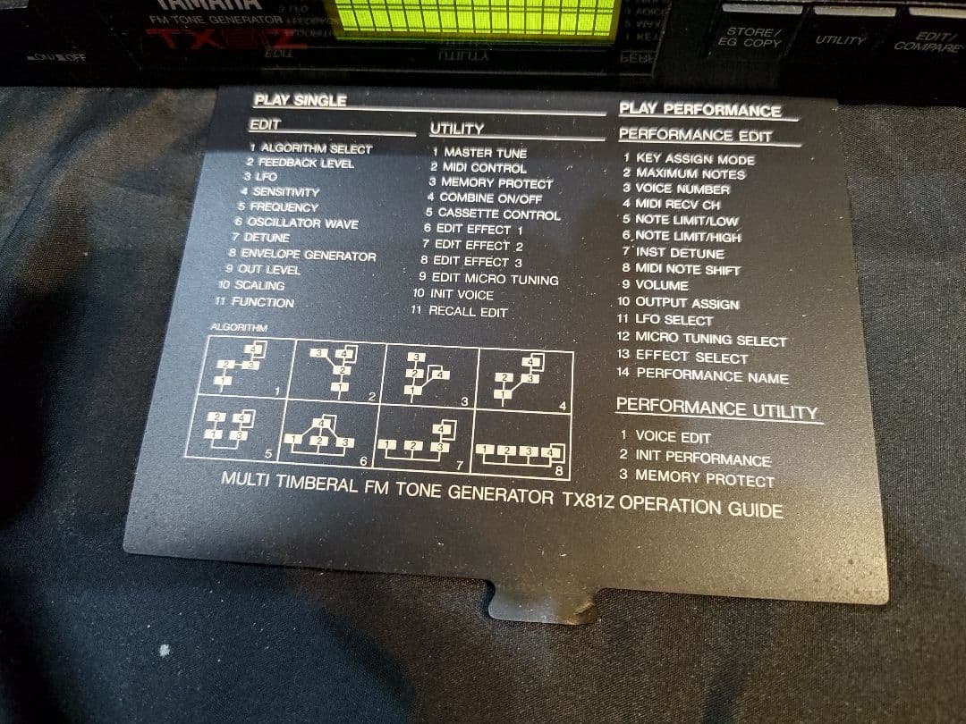 YAMAHA TX81Z FMトーンジェネレーター
