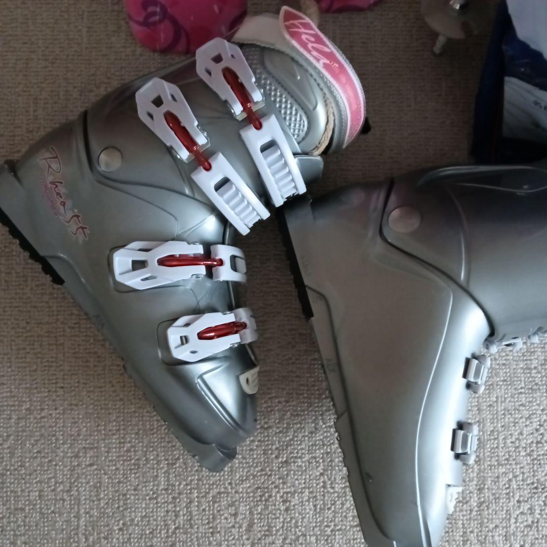 スキー板セット・ブーツ（専用袋付）・ストック　150㎝・24.5㎝