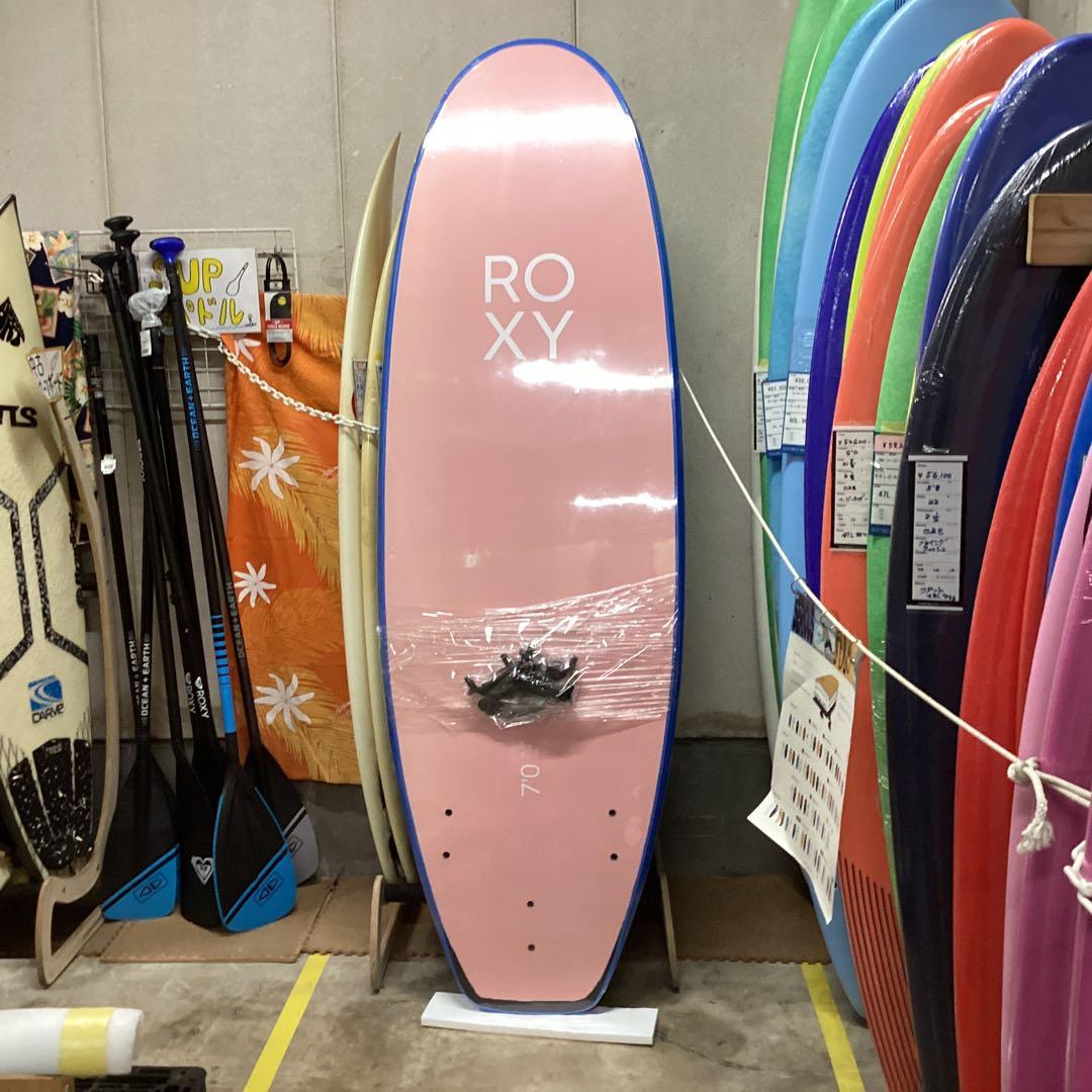 新品激安ROXYソフトボード213cm7'0ft 大村奈央さん愛用フィン付ブルー