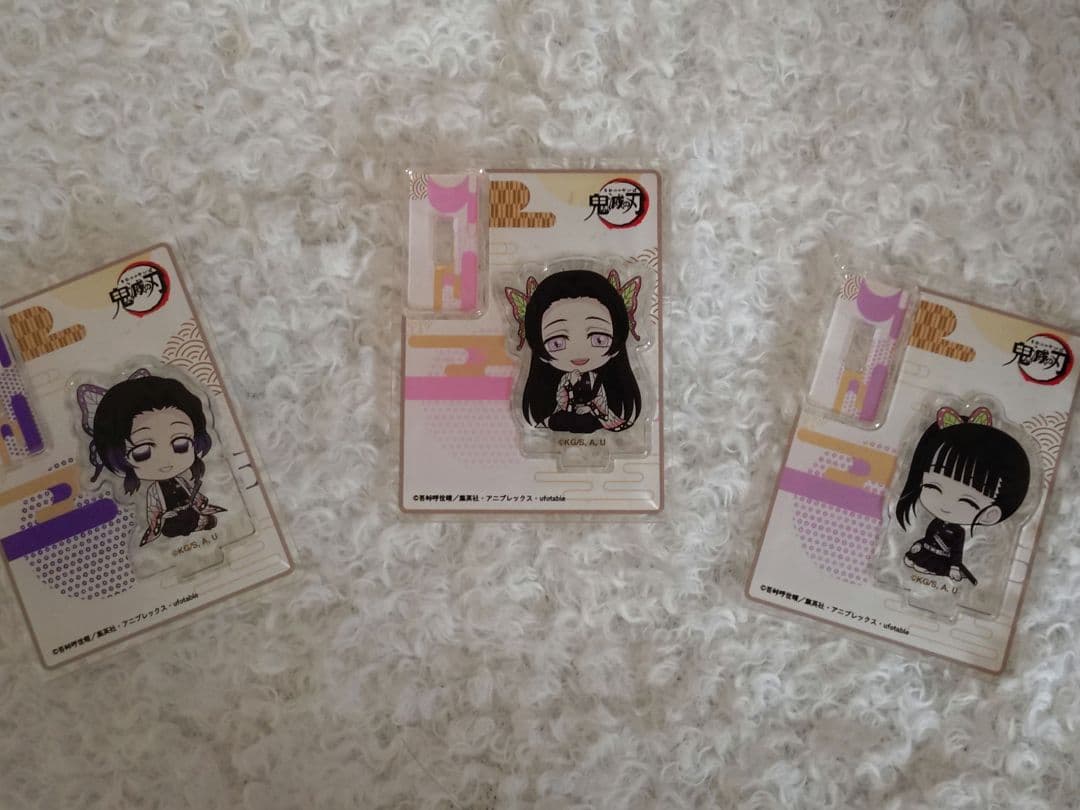 鬼滅の刃 WEBSHOPくじ 繋ぐ しのぶとカナエ B賞 アクリル色紙 合計8点