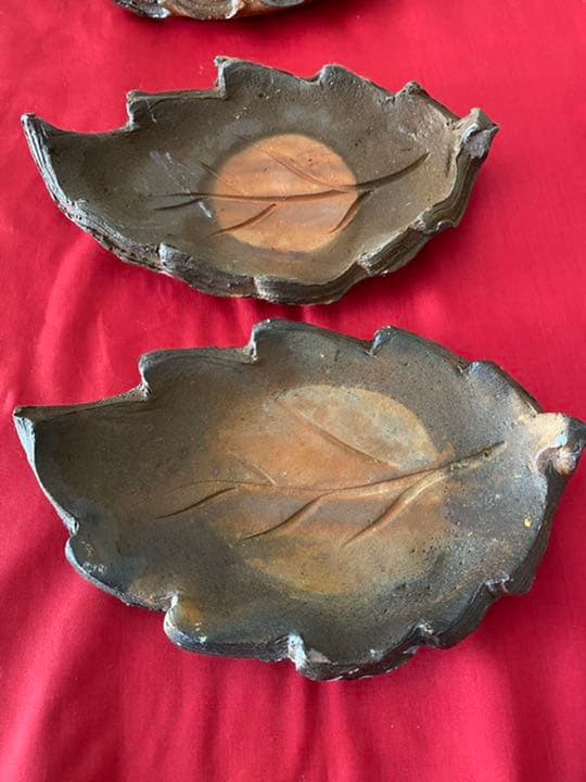 好本宗峯 木の葉皿 5枚【希少品】 備前