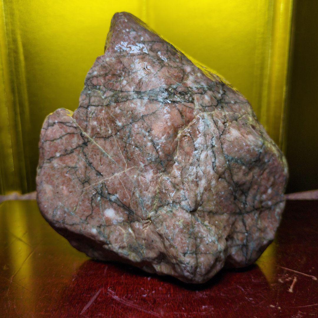 赤石 原石 ピンク石 約1.11kg 天然石 未加工 鑑賞用 水石 希少 レア