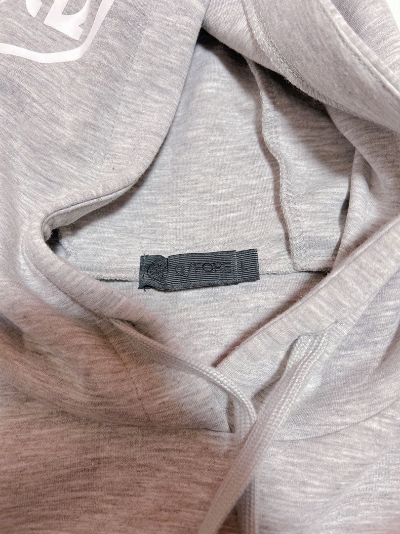 ゴルフG/FORE ジーフォアフード付きノースリーブ パーカー グレー