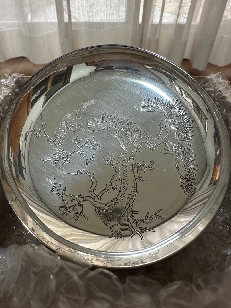 最終値下げ‼️‼️純銀　御小皿五枚セット