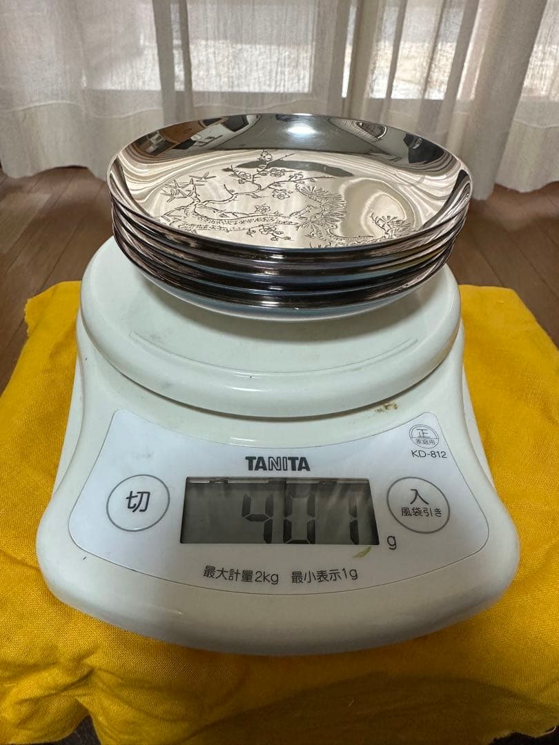 最終値下げ‼️‼️純銀　御小皿五枚セット