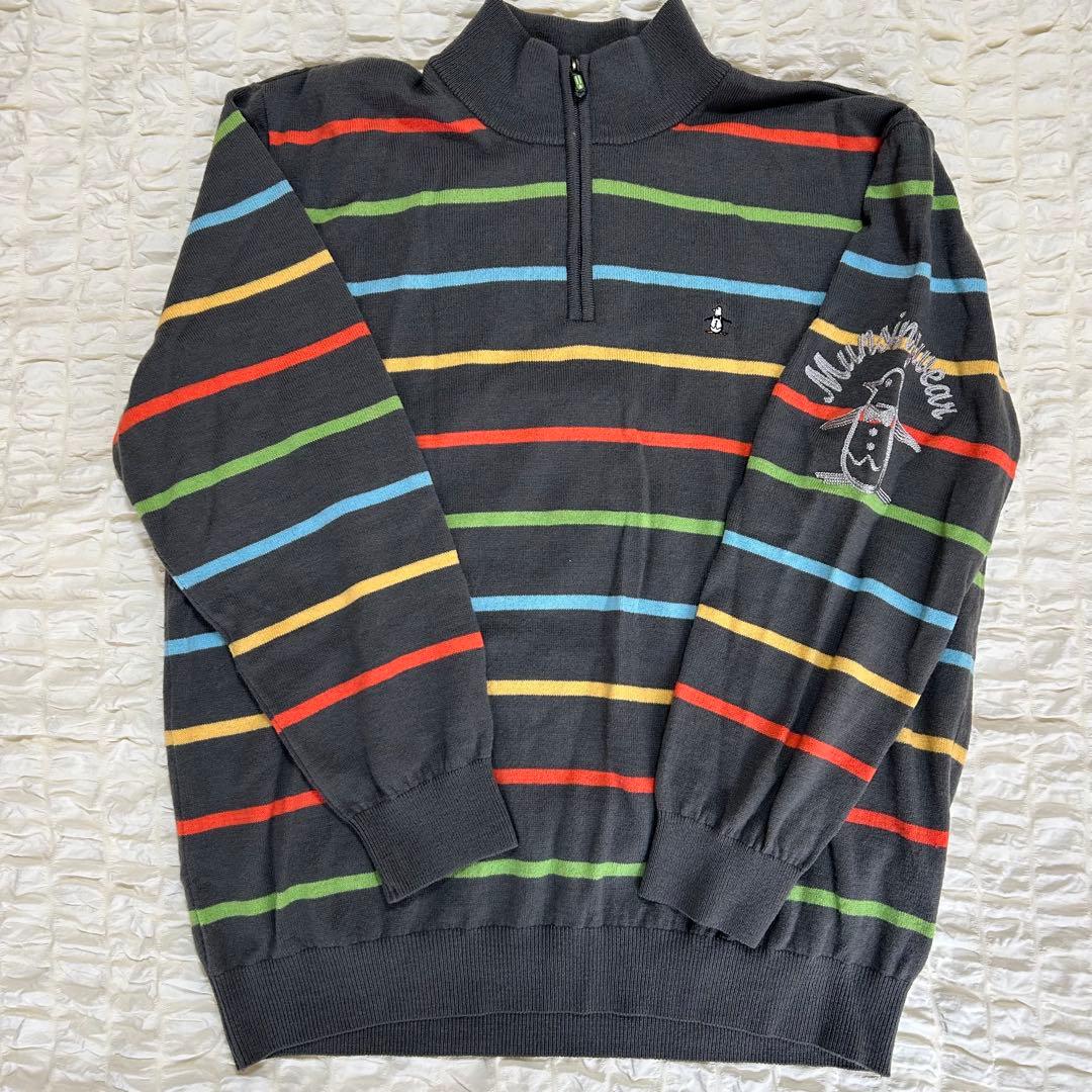 Munsingwear マンシング ゴルフ ハーフジップセーター ニット 3L