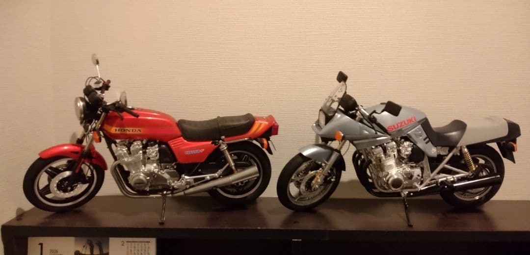 タミヤ1/6　CB750F カタナ1100 完成品　2台セット