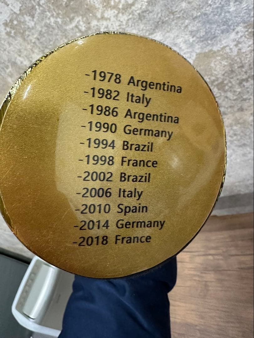 FIFA ワールドカップ トロフィー レプリカ 置物 オブジェ ゴールド