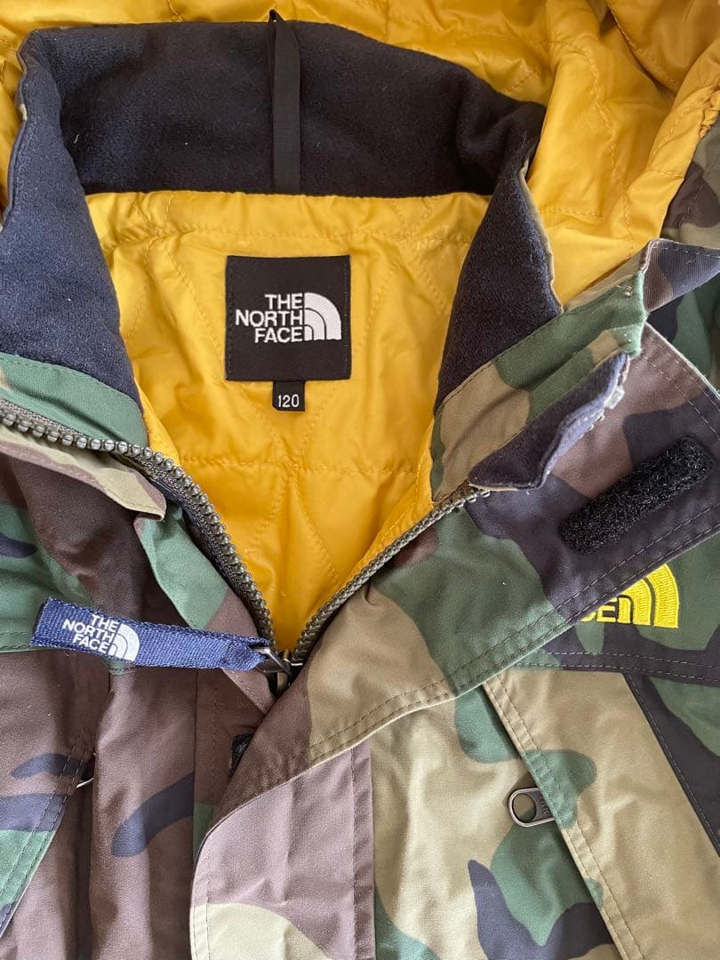 THE NORTH FACE 子ども用　カモフラスキーウェア　つなぎ　120