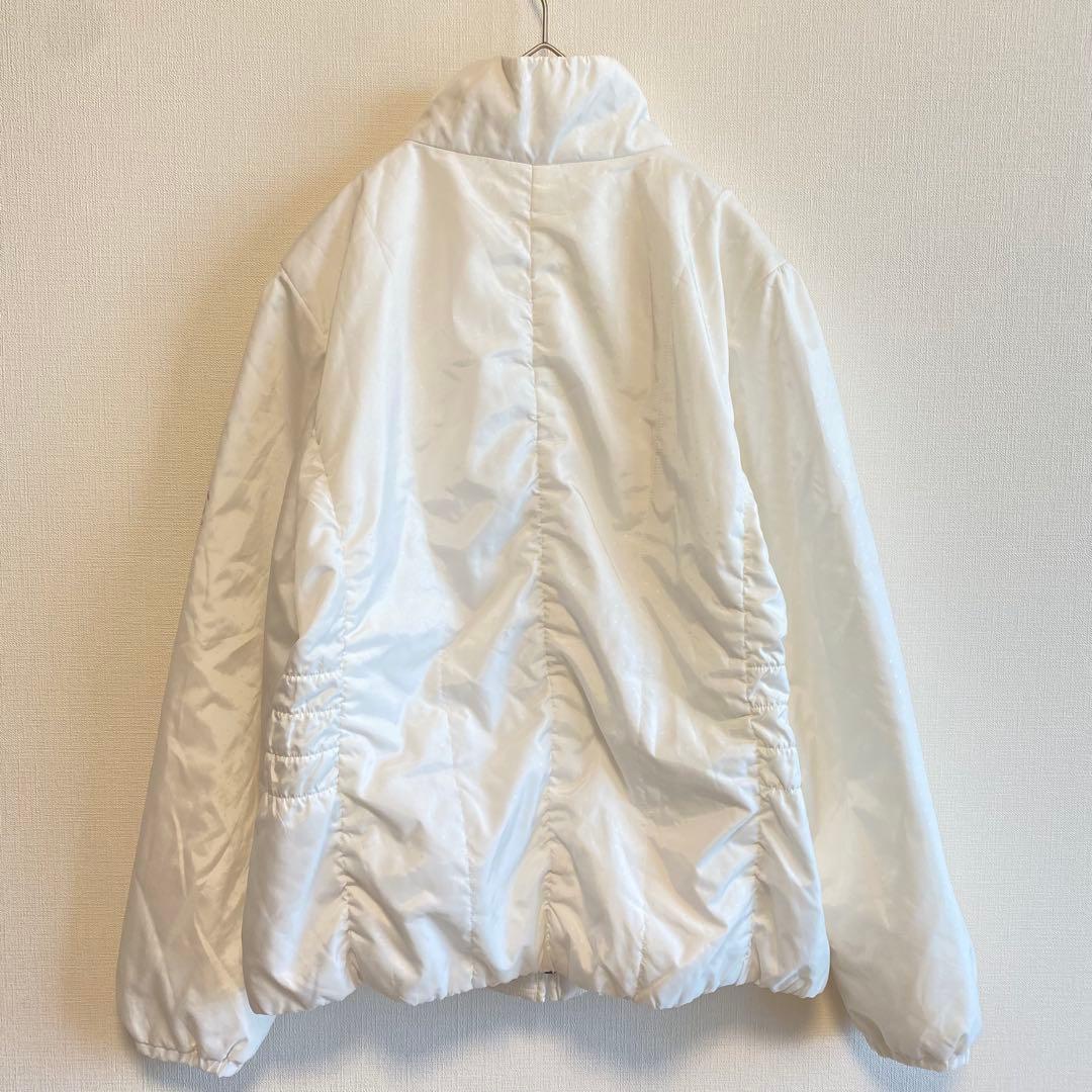 カステルバジャック ゴルフ 中綿ジャケット　パンツ セットアップ 白 M 防寒