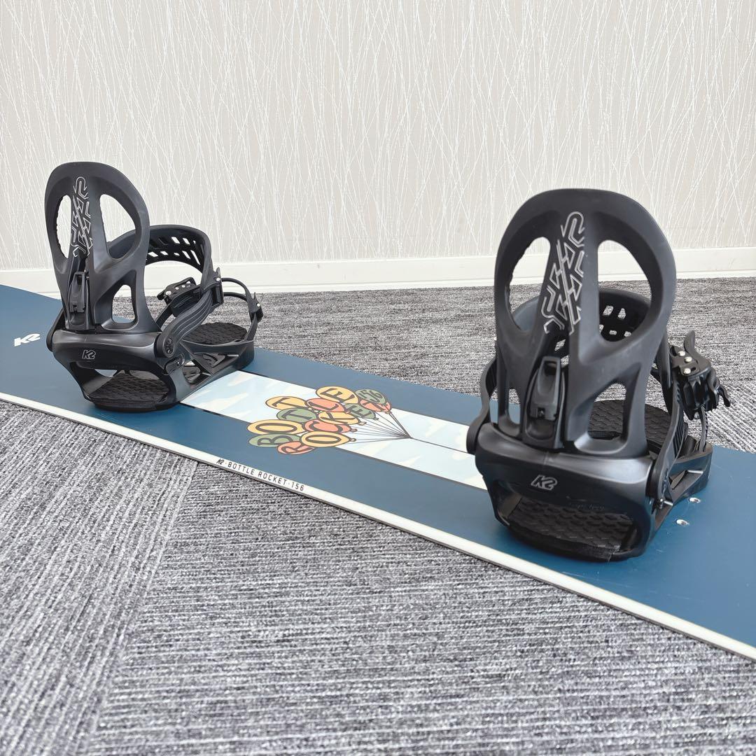 70美品❗️超豪華❗️K2 メンズスノーボードセット★スノボ156cm+ビン付
