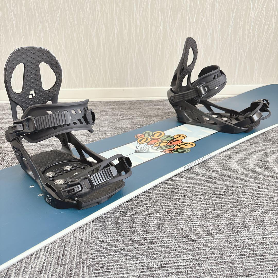 70美品❗️超豪華❗️K2 メンズスノーボードセット★スノボ156cm+ビン付