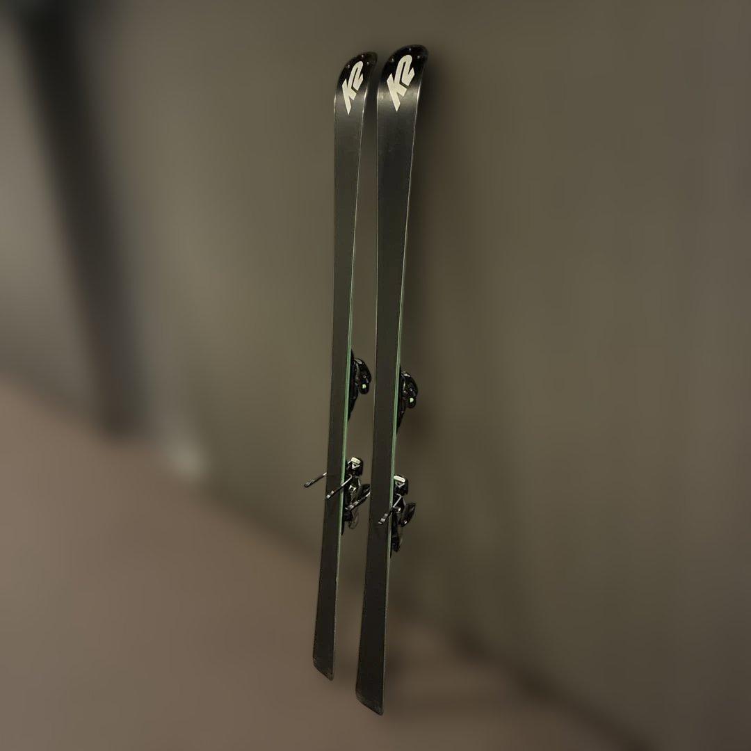 K2 スキー板 165cm ブラック/グリーン ターボチャージャー