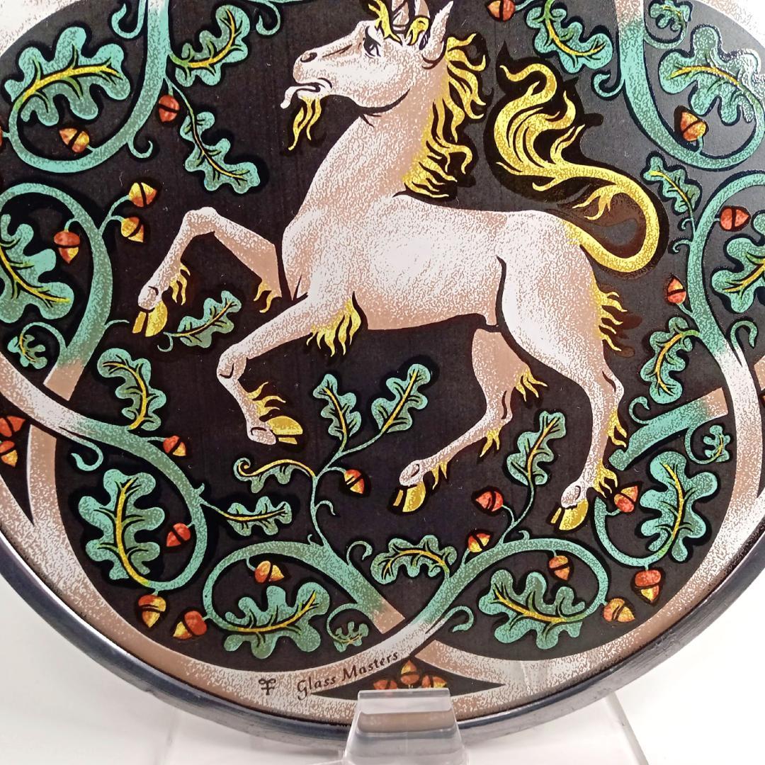ステンドグラス Unicorn ユニコーン大判 グラスマスターズ社