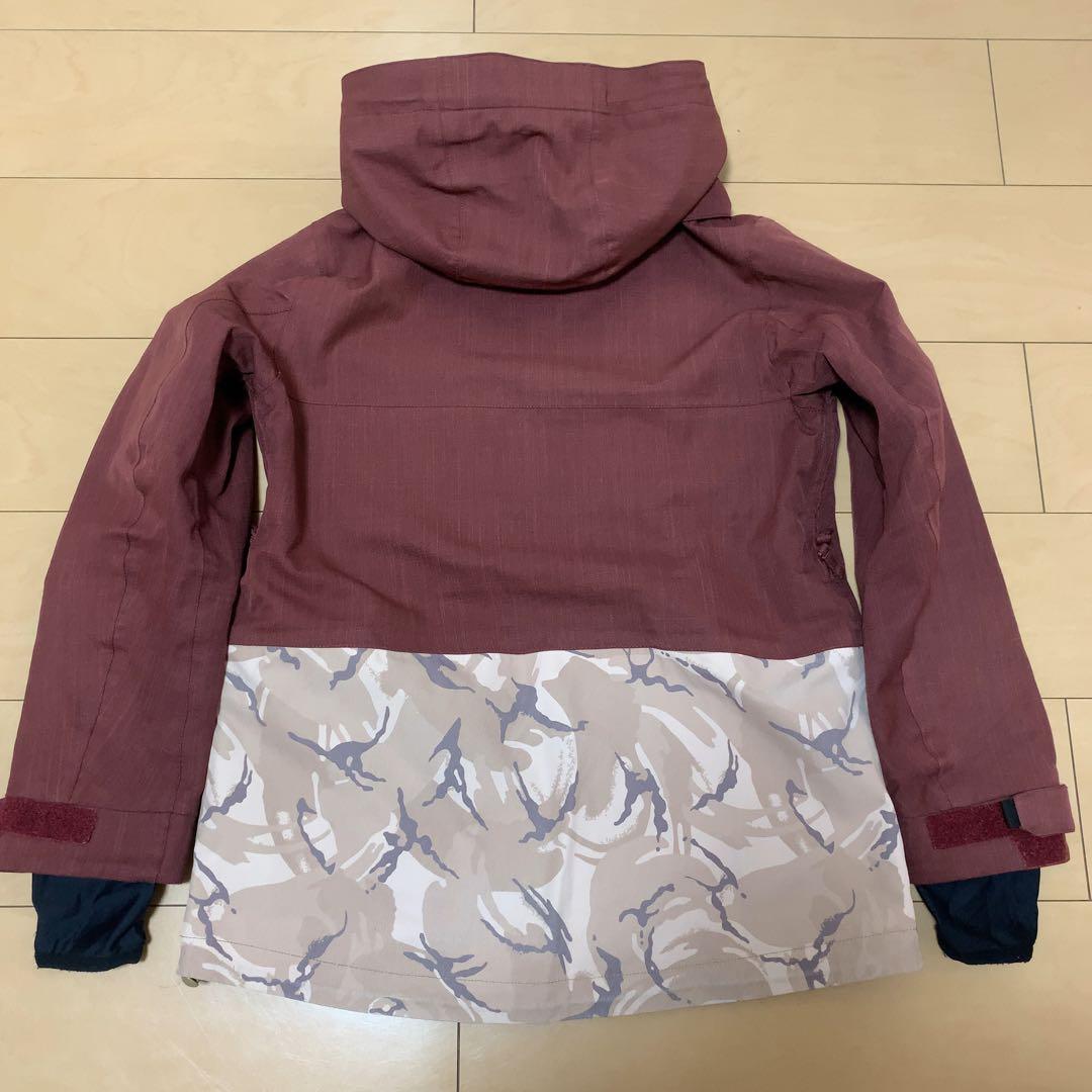 SCAPE スノーボード ジャケット レディース バーガンディ 迷彩 ムラスポ