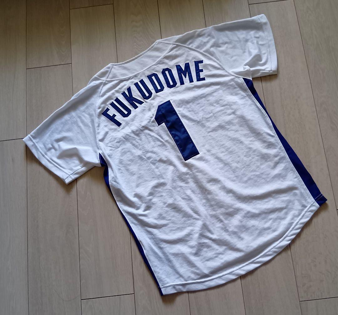 【当時物　サイン】中日　ドラゴンズ　福留　ホーム　ユニフォーム　ミズノ　M
